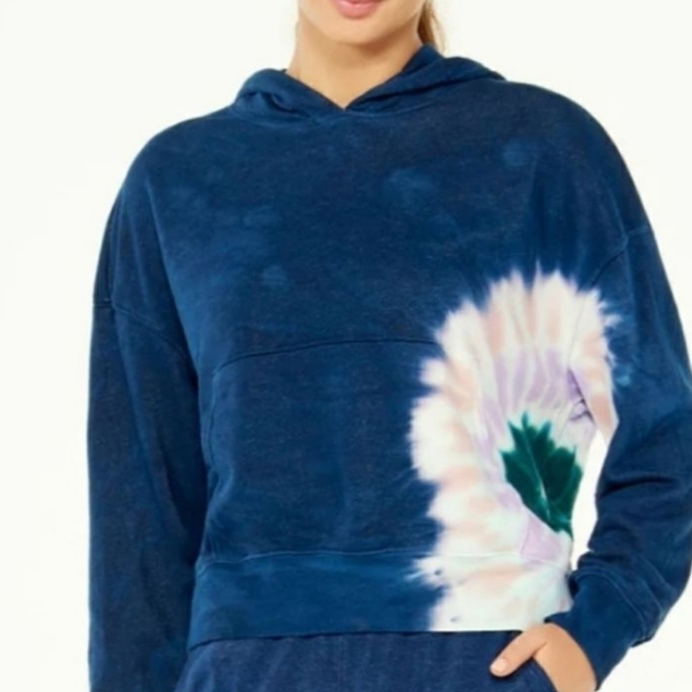Wildfox Navy Blue Tie-Dye Hoodie